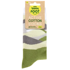 Мъжки чорапи Agiva Happy Foottopia, Active, Памук, Зелен, 43-46 размер