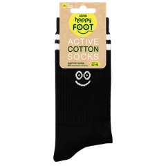 Мъжки чорапи Agiva Happy Foottopia, Active, Памук, Черен, 43-46 размер