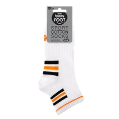 Спортни мъжки чорапи Agiva Happy Foottopia, Черен, Оранжев, 43-46