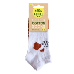 Мъжки чорапи с къс конч от пениран памук Agiva Happy Foottopia, Графичен дизайн, Жираф, 43-46