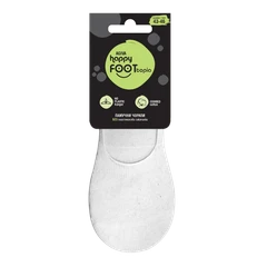 Мъжки терлици за маратонки Agiva Happy Foottopia, От пениран памук, Бели, 43-46