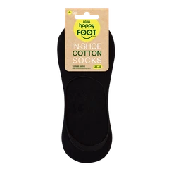 Мъжки терлици за маратонки Agiva Happy Foottopia, In shoe, Памук, Черен, 43-46 размер