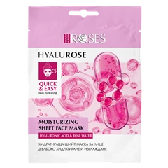 Хидратираща лист маска за лице Nature of Agiva Roses Hyalurose, 20 мл