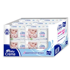  Комплект мокри къпрички Baby Crema, Water, 12х72бр 