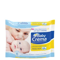 Мокри кърпички Baby Crema, С екстракт от Лайка, 15бр 