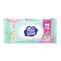 Мокри кърпички Baby Crema Play Time, Бисквитка, 72 бр