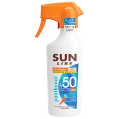 Слънцезащитно спрей мляко Sun Like, Пантенол, За възрастни и деца, С фактор SPF 50 за висока защита
