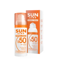 Слънцезащитен минерален крем лице Sun Like, SPF50, 50 мл