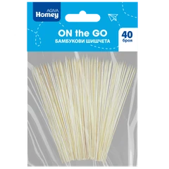 Дървени шишчета Agiva Homey, Бамбук, 40 см, 40 бр