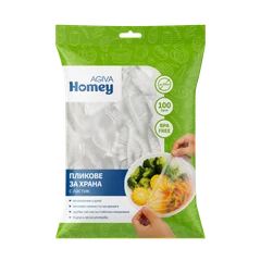 Торбички с ластик за покриване на храна Agiva Homey, 100 бр
