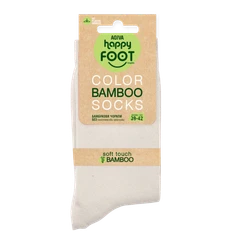 Дамски чорапи Agiva Happy Foottopia От бамбук Шампанско 39-42