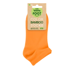 Дамски чорапи за маратонки Agiva Happy Foottopia, От бамбук, С графичен дизайн, 35-38, Оранжеви