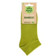 Дамски чорапи за маратонки Agiva Happy Foottopia, От бамбук, С графичен дизайн, 35-38, Зелени