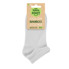 Дамски чорапи Agiva Happy Foottopia, Къс конч, Бамбук, Бял, 35-38 размер