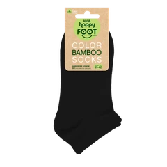 Дамски чорапи Agiva Happy Foottopia, Къс конч, Бамбук, Черен, 39-42 размер