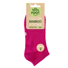 Дамски чорапи Agiva Happy Foottopia, Къс конч, Бамбук, Маджента, 35-38 размер