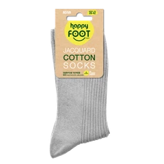 Дамски чорапи Agiva Happy Foottopia, Памук Жакард, Сив, 39-42 размер