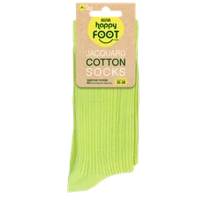 Дамски чорапи Agiva Happy Foottopia, Памук Жакард, Светлозелени, 35-38 размер