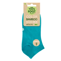 Дамски чорапи с къс конч Аgiva Happy Foottopia, Бамбук, Тюркоаз, 39-42