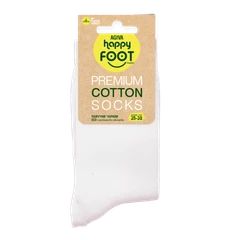 Дамски чорапи Agiva Happy Foottopia, Памук, Бял, 35-38 размер