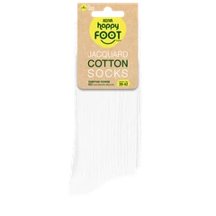 Дамски чорапи Agiva Happy Foottopia, Памук Жакард, Бял, 39-42 размер