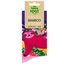 Дамски чорапи Agiva Happy Foottopia, С принт, Ленивец, Бамбук, 39-42 размер