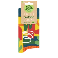 Дамски чорапи Agiva Happy Foottopia, С принт, Мексико, Син, Бамбук, 39-42 размер