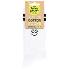 Дамски чорапи Agiva Happy Foottopia, Active, Памук, Бял, 35-38 размер