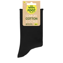 Дамски чорапи Agiva Happy Foottopia, Памук Комфорт, Черен, 39-42 размер