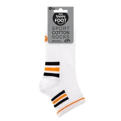 Спортни дамски чорапи Agiva Happy Foottopia, Бамбук, Черен, Оранжев, 35-38