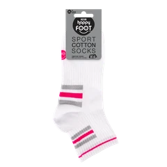 Спортни дамски чорапи Agiva Happy Foottopia, Бамбук, Сив, Розов, 39-42