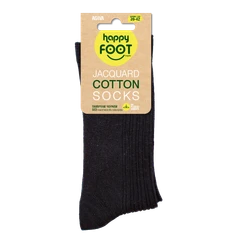 Дамски чорапи Agiva Happy Foottopia, Памук Жакард, Черни, 39-42 размер
