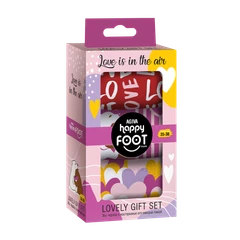 Комплект 3 бр. дамски чорапи Agiva Happy Foottopia, С принт, LOVE, Памук, 35-38 размер