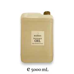 Професионално масажно масло, 5 L - Розов пипер и Божур