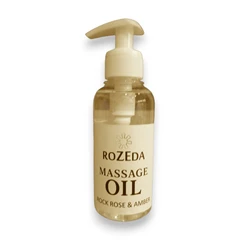 Професионално масажно масло, 200 ml - Скална роза и Кехлибар