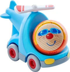 Механична детска количка Хеликоптер с пилот, Въртящ ротор, 2+