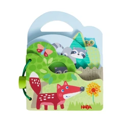 Дървена книжка с картинки Горски животни, Haba 1306787001