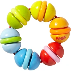Дървена бебешка играчка, сертифицирана и безопасна, 6+