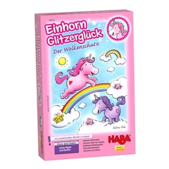 Забавна настолна игра ХАБА 301256 (3-99год.), ЕДНОРОЗИ В ОБЛАЦИТЕ, ЕКО материали, С инструкция на български език, Немска