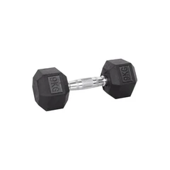 Хексагонален дъмбел inSPORTline Hexsteel 9 кг
