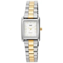 Дамски аналогов часовник Q&Q C69A-006PY,сребрист и златист