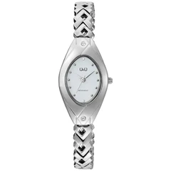Дамски часовник Q&Q F09A-001PY,метална верижка
