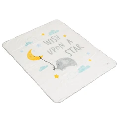 Одеяло 110/140 Softy Wish a upon a star бял