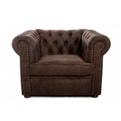 Фотьойл Chesterfield Kalatzerka, 94 x 66 x 90 см, Винтидж кафяв