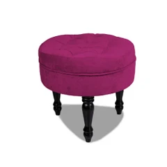 Табуретка Chesterfield Ludovic,  50 × 50 × 48 см, Вишнева