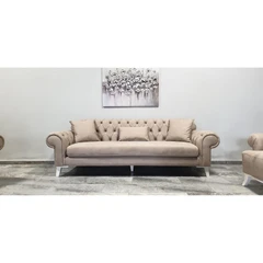 Диван Мюнхен, Бежов, 230х90х80 см