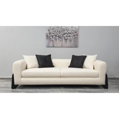 Диван Парагвай, Цвят Крем, 240х95х82 см