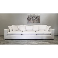 Диван Патара, Бял, 280х90х90 см