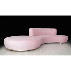 Диван Виолет, Розов, 320 см.