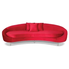 Триместен диван Егес, Червен